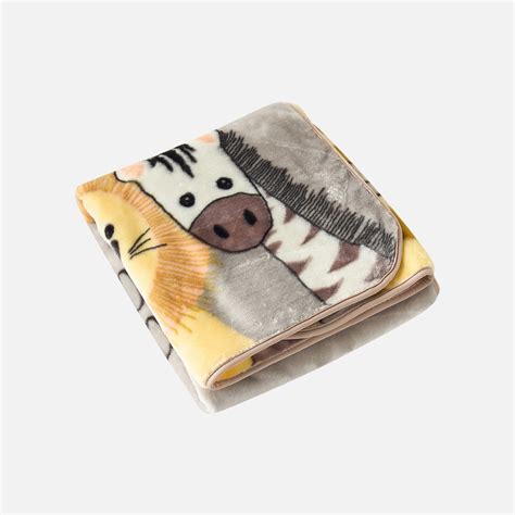 Buy Juniors All-Over Wild Animal Print Baby Blanket - 80x100 cm from ...