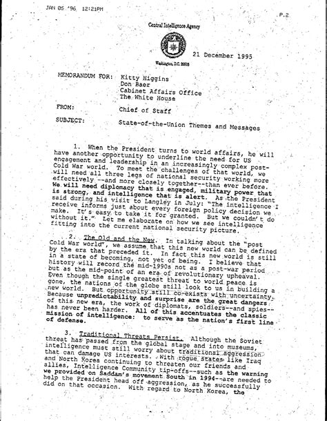 Chief Of Staff Letterhead