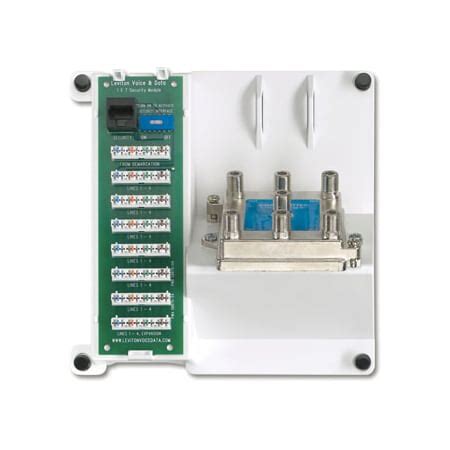 Leviton PATCH PANEL TEL SECURITY VIDEO 1 X 7 COMPACT 47603-TSV | Zoro