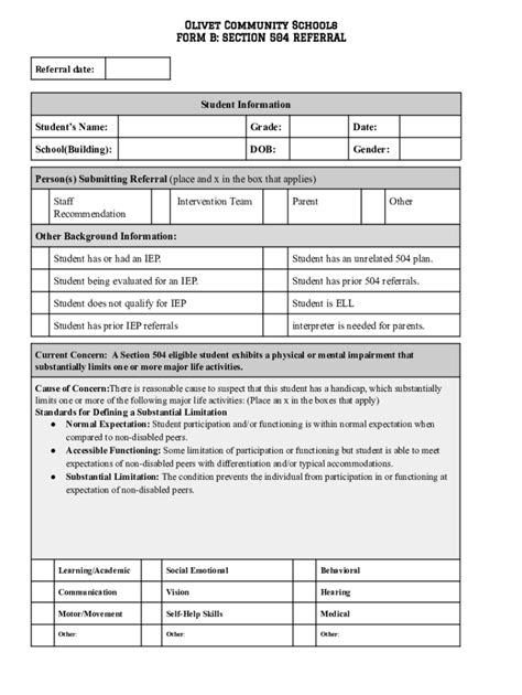 Fillable Online OCS 504 Referral Form Fax Email Print - pdfFiller