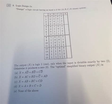 Image result for Logic Design Example Problem