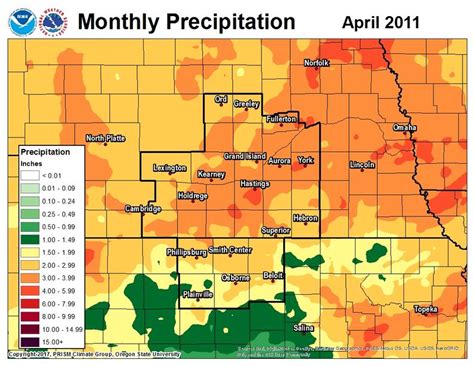 2011 Monthly Precipitation Maps