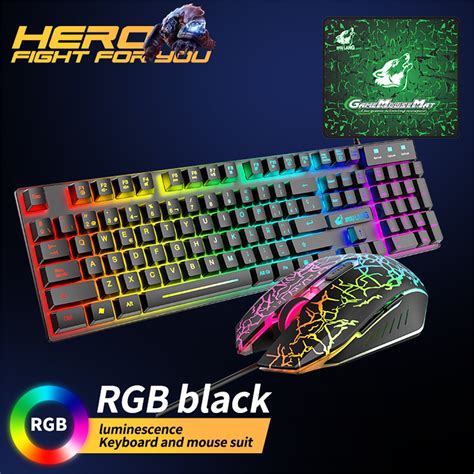 RGB Spanish Gaming Keyboard Computer Mouse Gamer S... - Grandado
