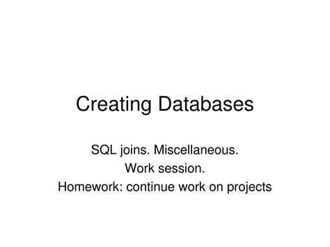 Creating a New Database 的图像结果