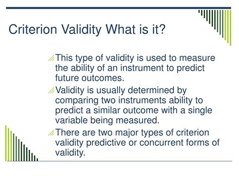 Image result for Criterion Validity Example