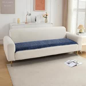 HOKIPO Poly Velvet Handloom Made Thick Sofa Cover Mats For L Shape And ...