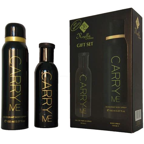 Buy Carry Me Gift Set Black Deodorant & Perfume Body Spray For Men and ...
