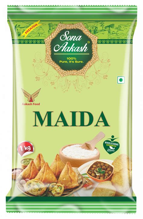 Maida | Refined Wheat Flour by Sona Aakash | 500gms, 1kg Packs