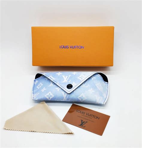 Louis Vuitton Branded Original Sunglass Case In Blue Color With Brand ...