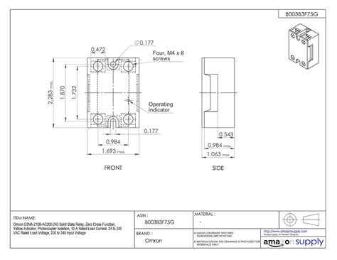 Buy Omron G3NA-210B-AC200-240 Solid State Relay, Zero Cross Function ...