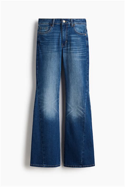 Flared High Jeans - Denim blue - Ladies | H&M IN