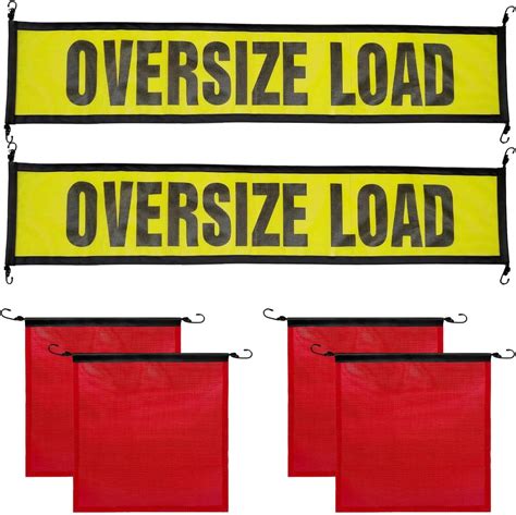 Amazon.com: Newwiee 15 Pcs Safety Flag Kit Includes 2 Oversized Load ...