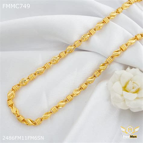 Freemen Leaf Cutting with Rings Chain for Man - FMMC749 – Freemen®