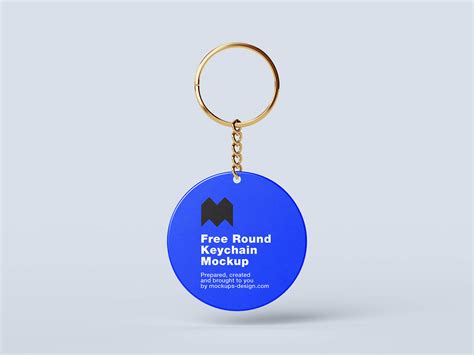 4 Free Round Key Ring / Keychain Mockup PSD Files - Good Mockups