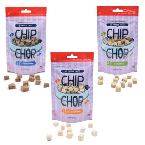 Buy Chip Chop Dog Treat Combo - Freeze Dried Chicken Breast + Duck ...
