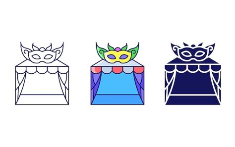 Carnival stage icon | Premium Vector