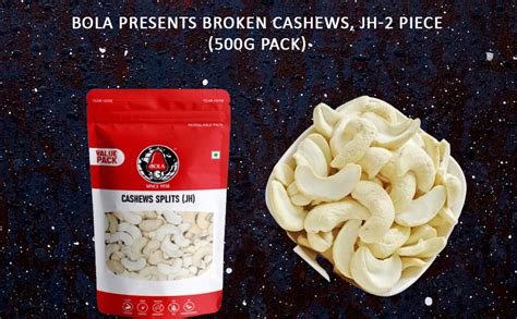 Bola Broken Cashews, 500 Grams (JH-2 Piece) : Amazon.in: Grocery ...