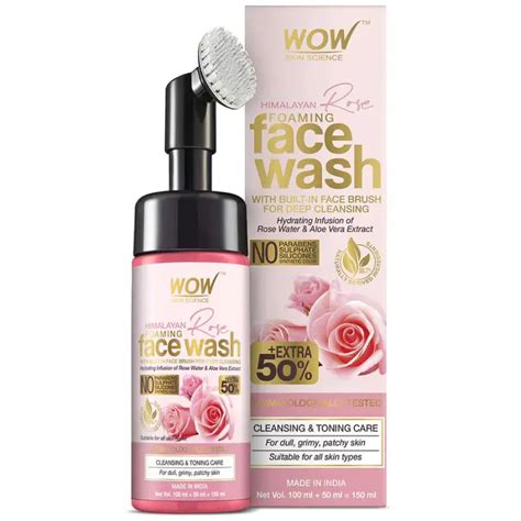 Buy WOW Skin Science Himalayan Rose Foaming Face Wash (150 ML) Online ...