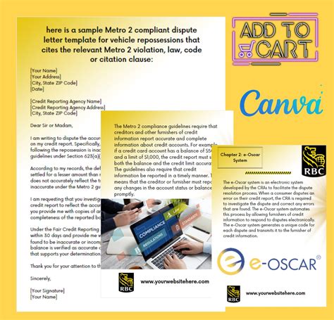 Metro 2 Compliance Ebook: DIY Credit Repair Templates (canva Pro ...