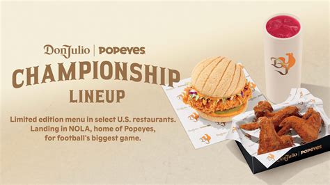 Popeyes and Don Julio announce new products and where they'll be