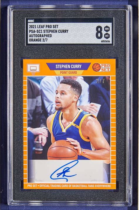 Signed Stephen Curry Card With NBA Replica Championship Rings – Sevyn