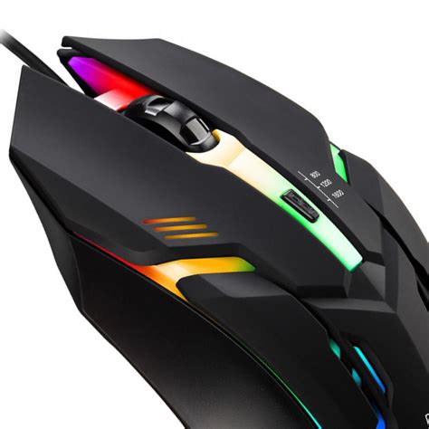 Ergonomic K2 Wired Gaming Mouse Computer RGB Backlit PC Laptop LED 160 ...