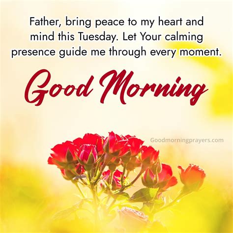 Tuesday - Good Morning Prayers