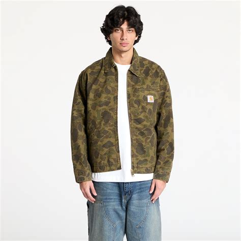 Men's jackets Carhartt WIP Duck Detroit Jacket UNISEX Camo Duck/ Green ...