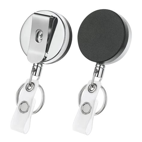 GLUN® Pack of 2 Metal Badge ID Card Holders for Office Employee and ...