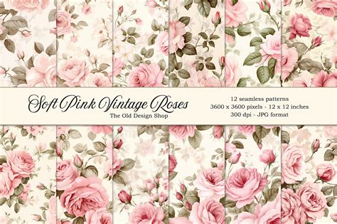 Pink Vintage Background Patterns