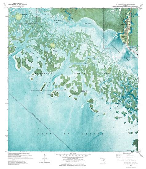 Everglades City topographic map 1:24,000 scale, Florida