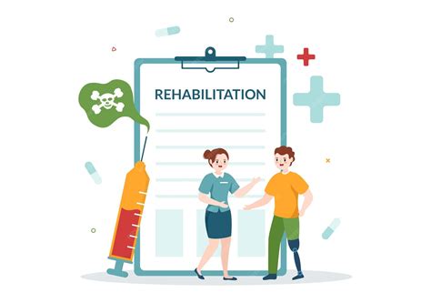 Premium Vector | Rehabilitation cartoon hand drawn templates ...