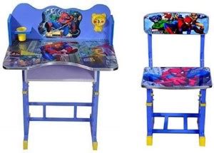 TOBY Baby desk / kids study table with chair set ( MDF Board Blue ...