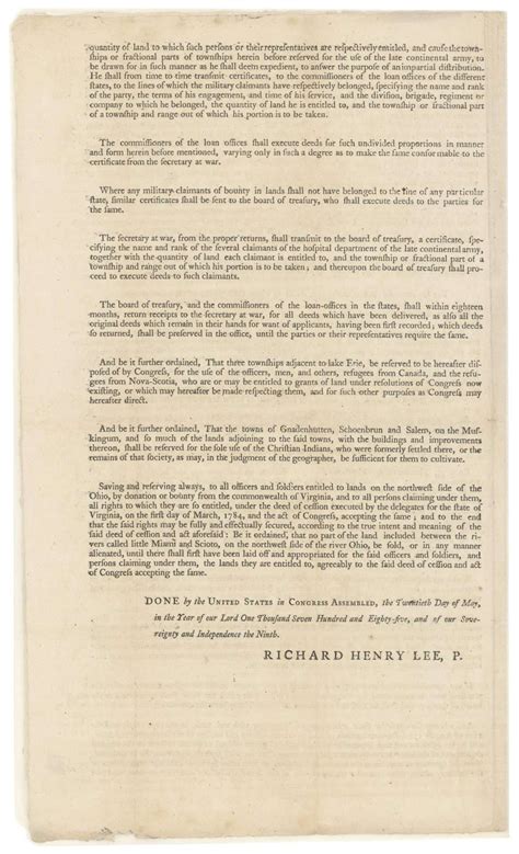 Land Ordinance of 1785 (May 20, 1785) - Encyclopedia Virginia