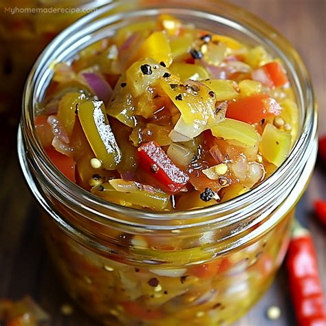 Pickled Pepper and Onion Relish – A Tangy and Flavorful Condiment - My ...
