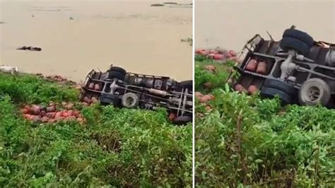 Singrauli: गैस सिलेंडर से भरी अनियंत्रित वाहन ने बैंढन इलाके में मचाई ...