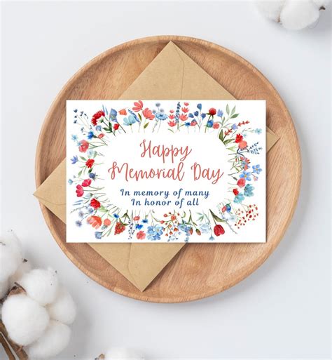 Memorial Day Cards, Happy Memorial Day Card Set, Red White Blue ...