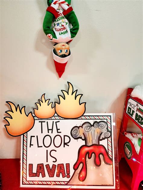 Elf On The Shelf Floor Is Lava Printable | Fanny Printable