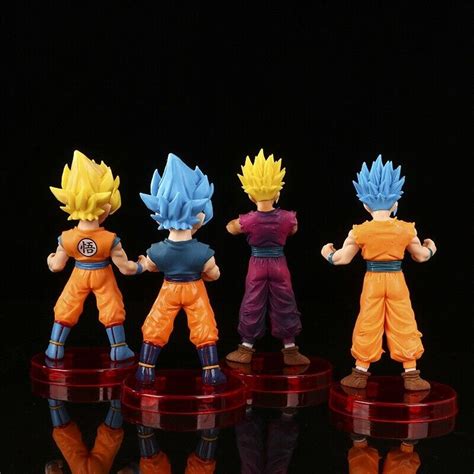 Buy 4pcs/Set Anime Dragon Ball Z Son Goku Vegeta Action Mini Figure ...