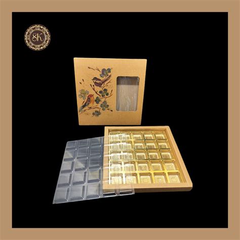 24 Eco-Nature Cavity Box | Golden Cavity Box | Chocolate Box | Gift Bo ...