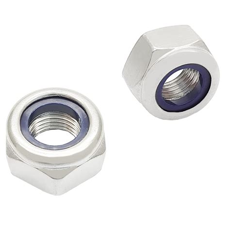 DGZ Store 2Pcs M14 x1.5mm Stainless Steel Nylon Insert Lock Nuts ...