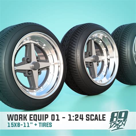 STL file Work EQUIP 01 - 15x8-15x11 inch - scale model wheels set ...
