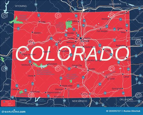 Colorado Map Cities