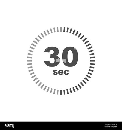 Timer 30 sec icon. Simple design. Vector eps10 Stock Vector Image & Art ...