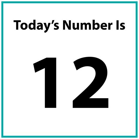 Today’s Number: 12 | Math At Home