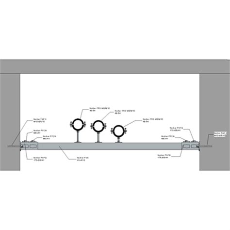 BIM objects - Free download! Wall/wall mounted HVAC hanger assembly ...