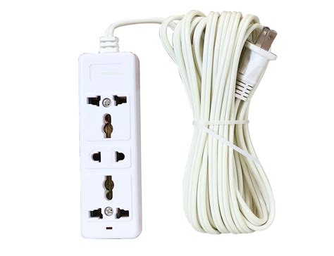 3-Gang Universal Outlet 6 Meters Extension Cord – Powerhouse Tools