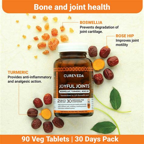 Buy Cureveda Joyful Joints Online | Herbal Joint Pain Tablets