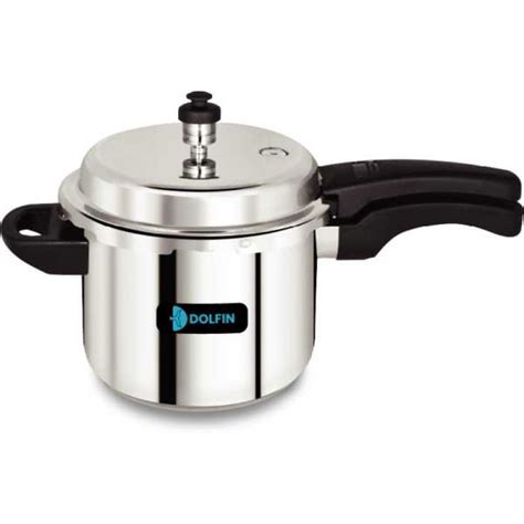 Dolfin Stainless Steel 5 L Induction Bottom Pressure Cooker(Stainless ...