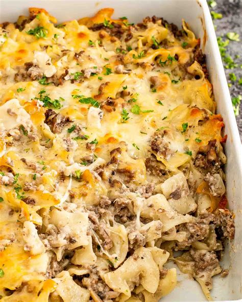 Beef Stroganoff Casserole - Craving Home Cooked